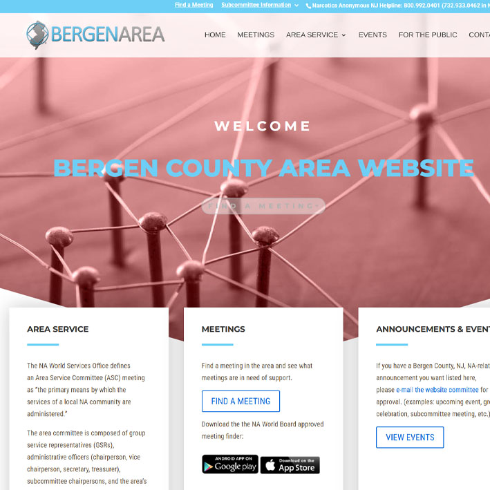 Bergen Area website thumbnail