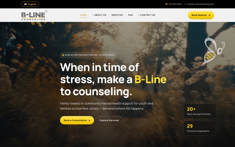 B-Line Counseling website
