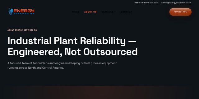 Energy Services NA website thumbnail