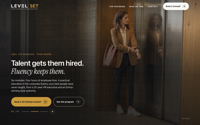 Level Set website