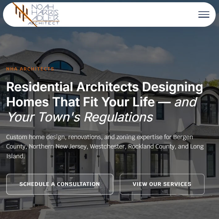 NHA Architects website thumbnail