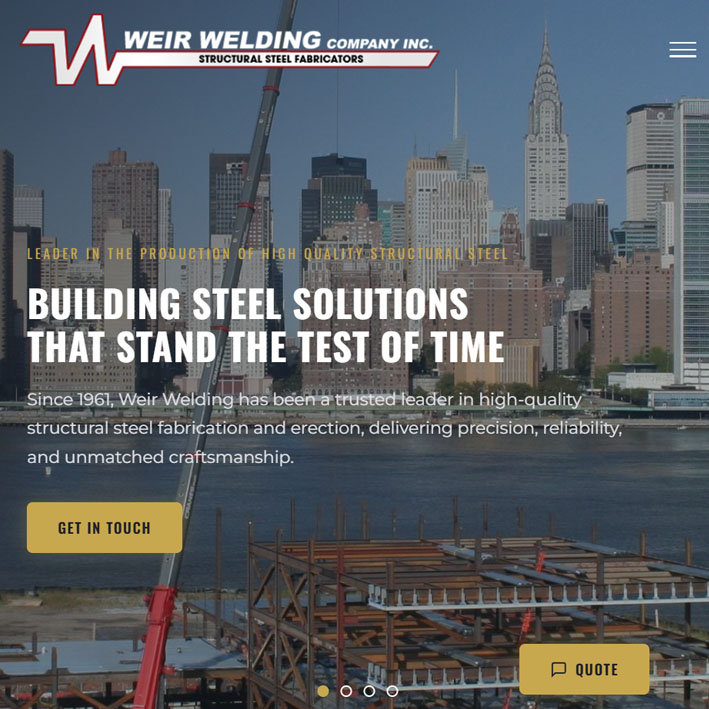 Weir Welding website thumbnail