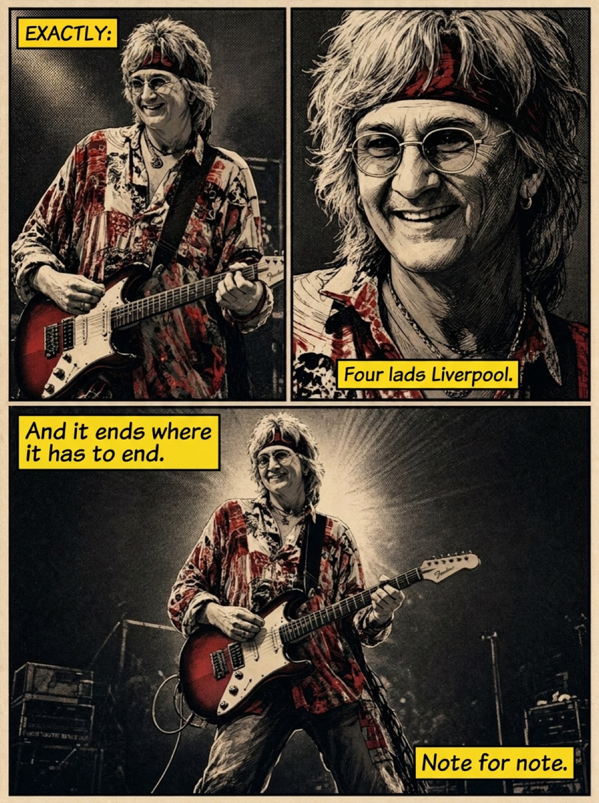 Archie style — Setlist / Name-Drops card