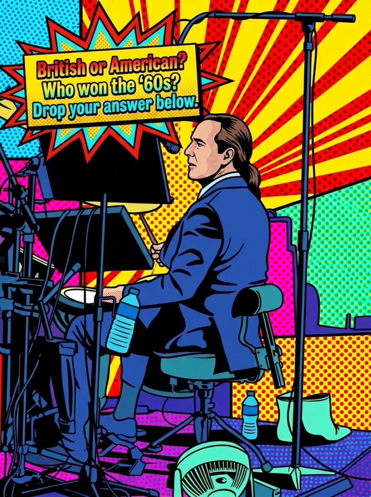 Pop-Art style — Fan Engagement card