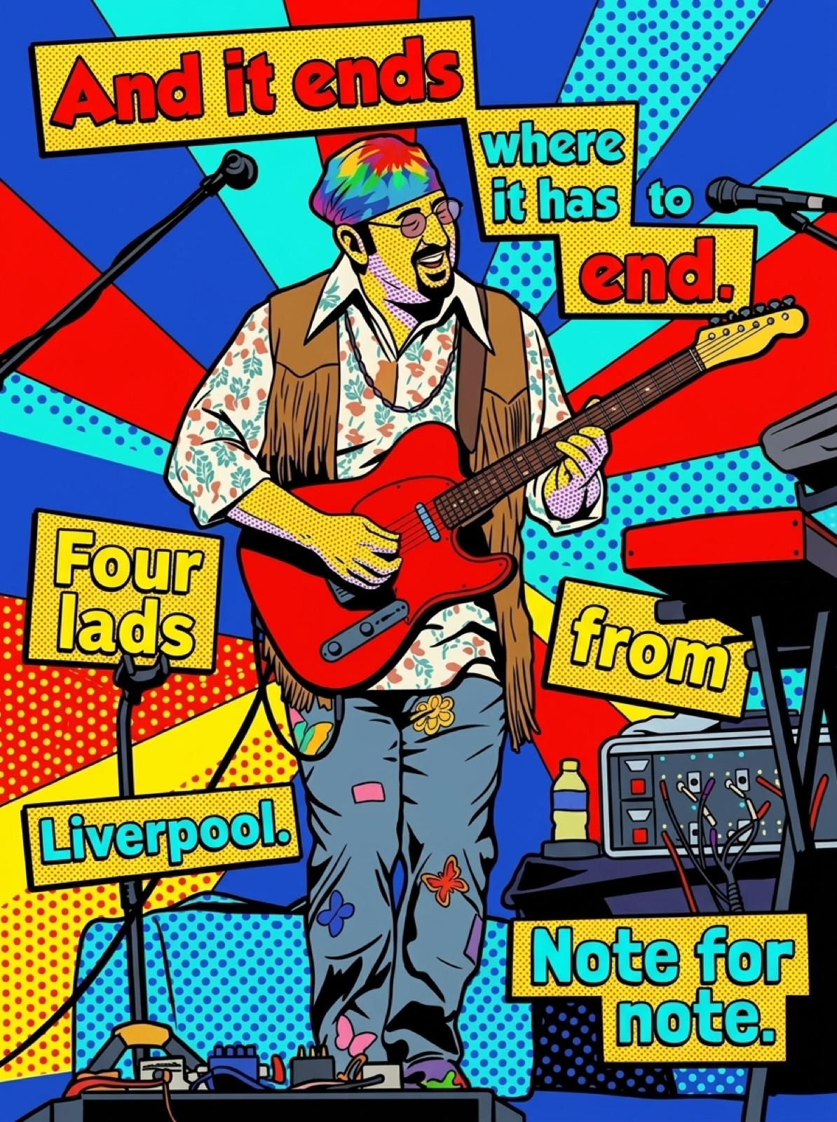Pop-Art style — Setlist / Name-Drops card