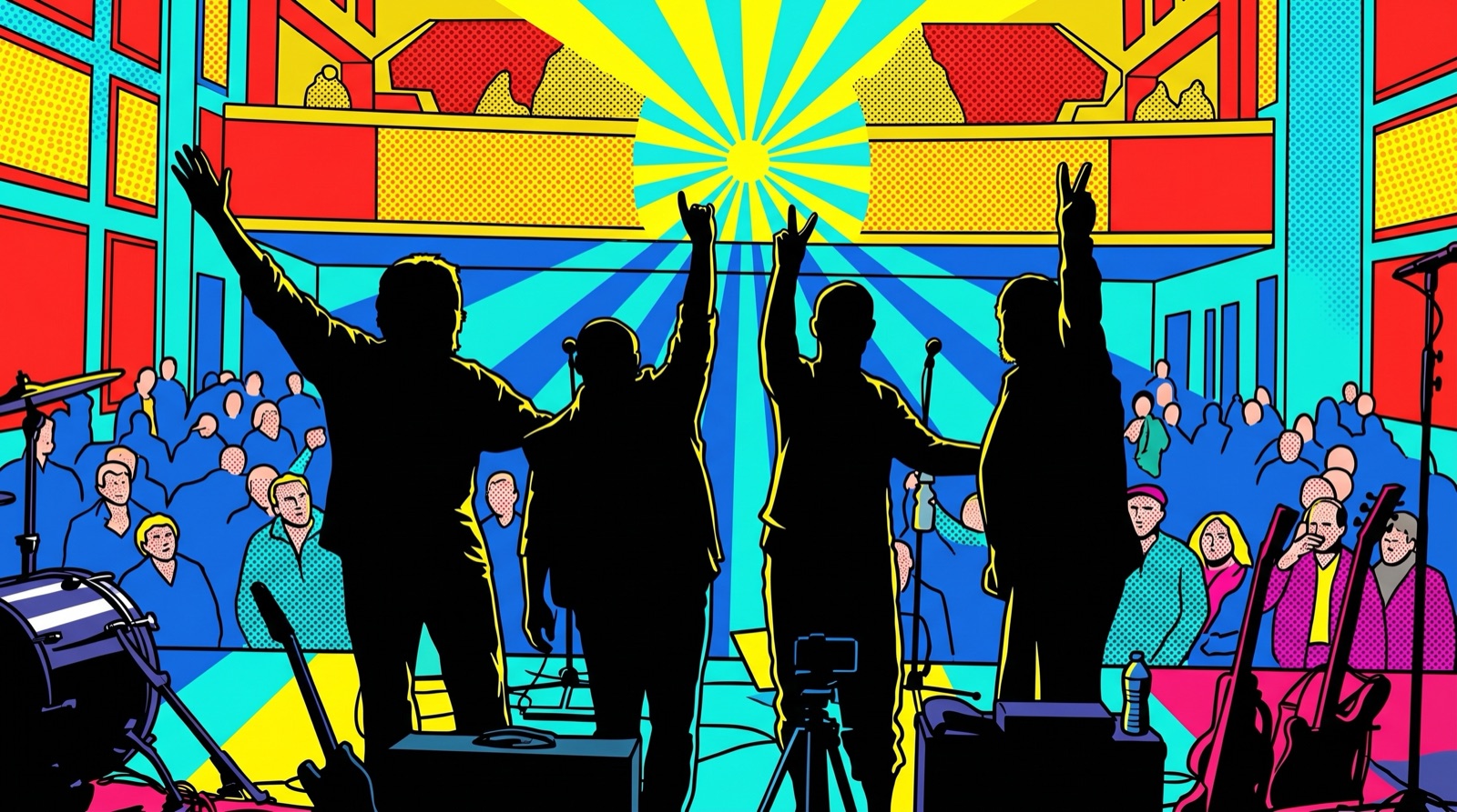Pop-Art style band photo 7