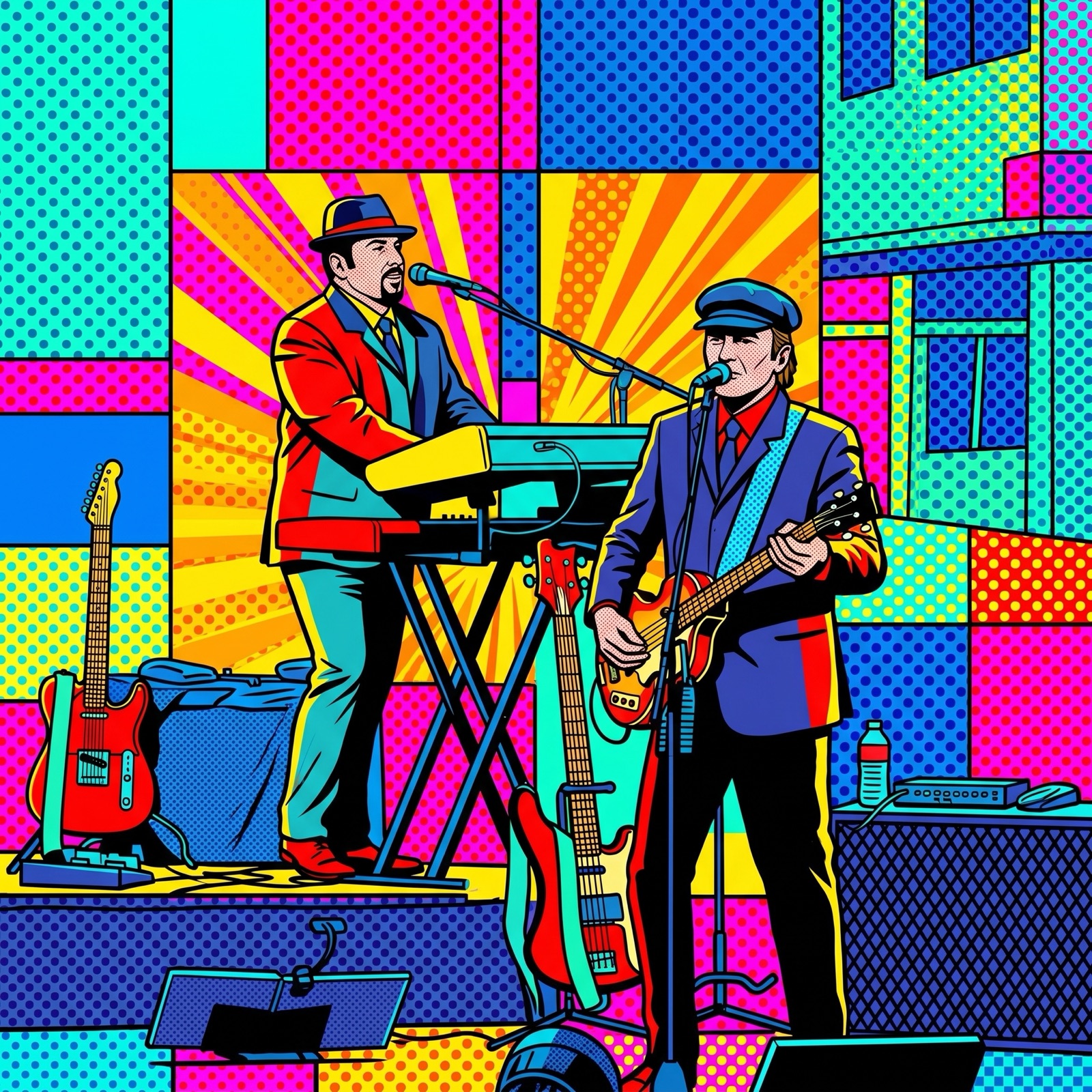 Pop-Art style band photo 8